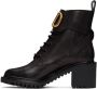Valentino Garavani Leather VLogo Combat Boots - Thumbnail 3