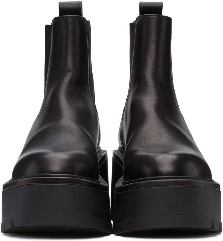 Valentino Garavani Leather VLogo Uniqueform Platform Boots