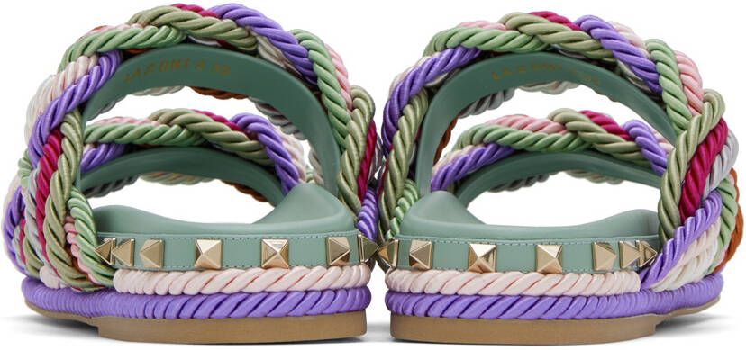 Valentino Garavani Multicolor Rockstud Sandals