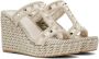 Valentino Garavani Off-White Rockstud Heeled Sandals - Thumbnail 4