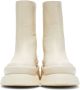 Valentino Garavani Off-White Roman Stud Ankle Boots - Thumbnail 2