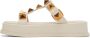 Valentino Garavani Off-White Roman Stud Platform Sandals - Thumbnail 3