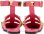 Valentino Garavani Pink Calfskin Roman Stud Ballet Flats - Thumbnail 4