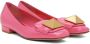 Valentino Garavani Pink One Stud Loafers - Thumbnail 4