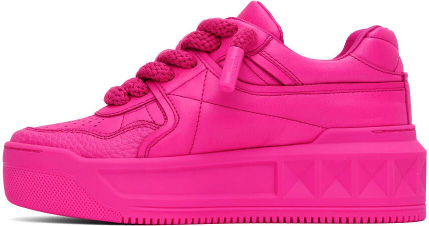 Valentino Garavani Pink One Stud Sneakers