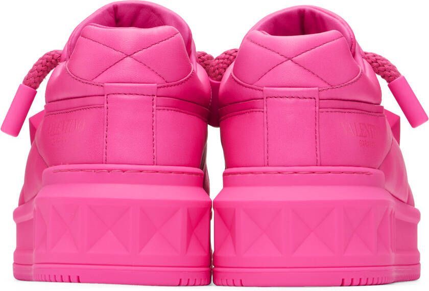 Valentino Garavani Pink One Stud XL Sneakers