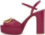 Valentino Garavani Pink Platform Heeled Sandals - Thumbnail 3