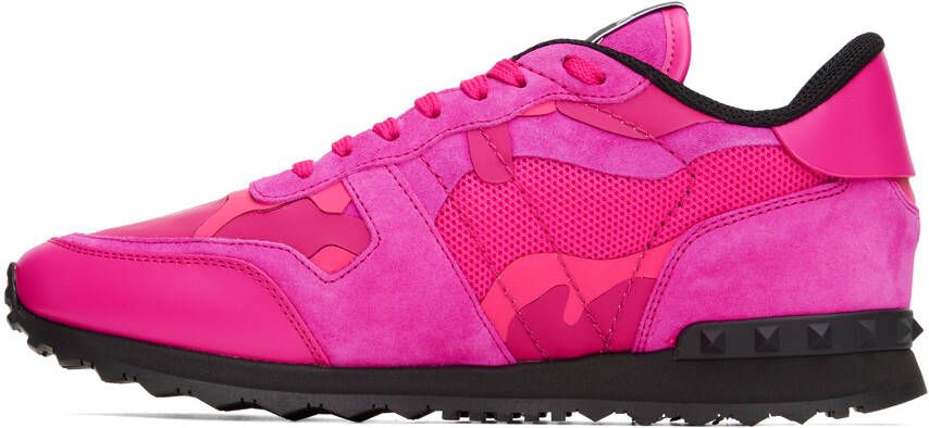 Valentino Garavani Pink Rockrunner Sneakers