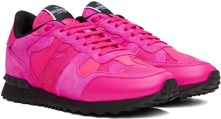 Valentino Garavani Pink Rockrunner Sneakers