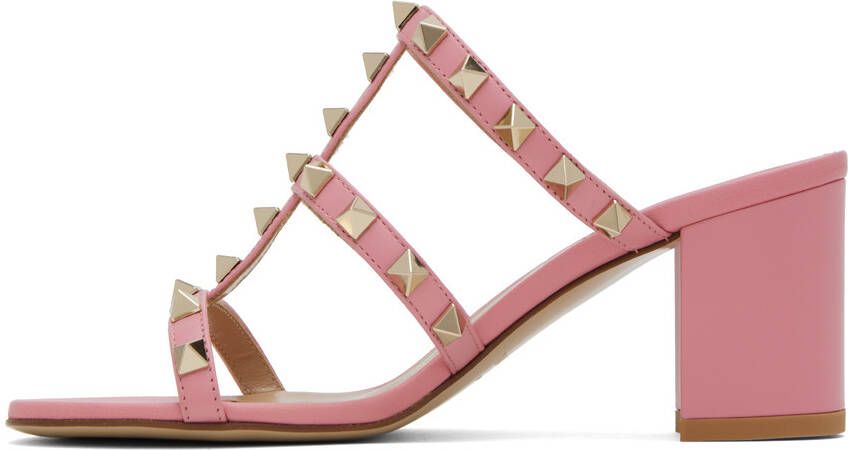 Valentino Garavani Pink Rockstud 60 Heeled Sandals