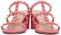 Valentino Garavani Pink Rockstud Heeled Sandals - Thumbnail 2