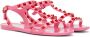Valentino Garavani Pink Rockstud Rubber Sandals - Thumbnail 4