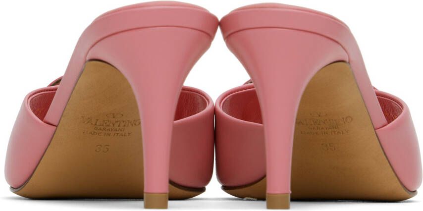 Valentino Garavani Pink VLogo Heeled Sandals