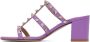 Valentino Garavani Purple Rockstud Heeled Sandals - Thumbnail 3
