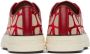 Valentino Garavani Red & Beige Totaloop Sneakers - Thumbnail 2