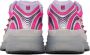 Valentino Garavani Silver & Pink Studded Sneakers - Thumbnail 2