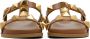 Valentino Garavani Tan Leather Roman Stud Sandals - Thumbnail 2
