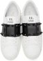 Valentino Garavani White & Black '11' Rockstud Untitled Sneakers - Thumbnail 5