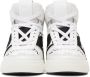 Valentino Garavani White & Black 'VL7N' Mid-Top Sneakers - Thumbnail 2