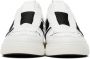 Valentino Garavani White & Black 'VLTN' Low-Top Sneakers - Thumbnail 2
