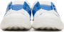 Valentino Garavani White & Blue Calfskin Open Sneakers - Thumbnail 2