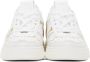 Valentino Garavani White & Gold 'VL7N' Sneakers - Thumbnail 2