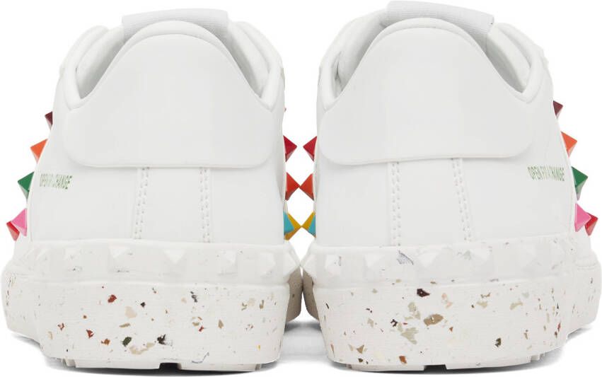 Valentino Garavani White & Multicolor Open For A Change Sneakers