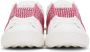Valentino Garavani White & Pink Crystal Open Sneakers - Thumbnail 2