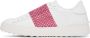 Valentino Garavani White & Pink Crystal Open Sneakers - Thumbnail 3