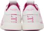 Valentino Garavani White & Pink 'VL7N' Sneakers - Thumbnail 2