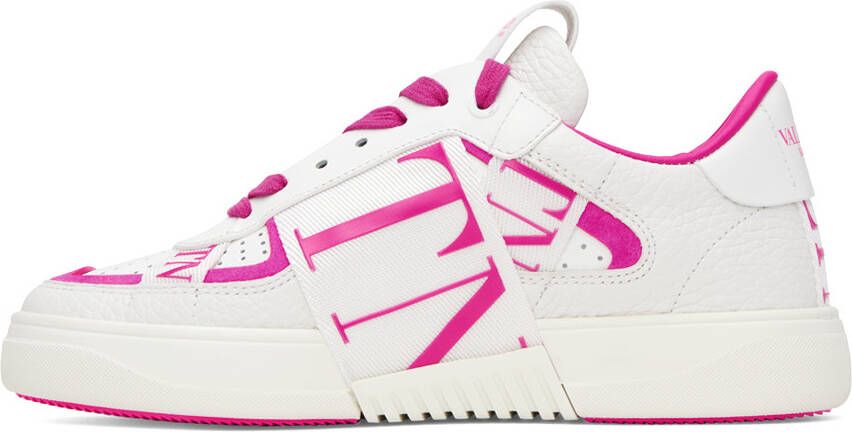 Valentino Garavani White & Pink VL7N Sneakers