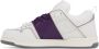 Valentino Garavani White & Purple Open Skate Sneakers - Thumbnail 3