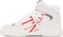 Valentino Garavani White & Red 'VL7N' High-Top Sneakers - Thumbnail 3