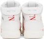 Valentino Garavani White & Red 'VL7N' High-Top Sneakers - Thumbnail 4