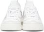 Valentino Garavani White & Silver 'VL7N' Low-Top Sneakers - Thumbnail 2