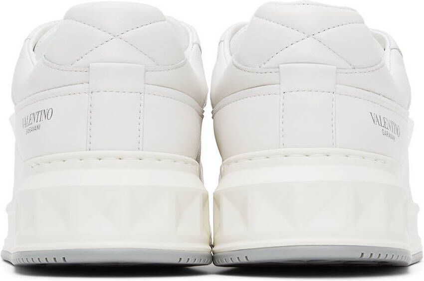 Valentino Garavani White One Stud Low-Top Sneakers