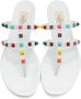 Valentino Garavani White Rockstud Slide Sandals - Thumbnail 4
