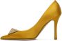 Valentino Garavani Yellow One Stud 100 Heels - Thumbnail 3