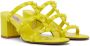 Valentino Garavani Yellow Rockstud Heeled Sandals - Thumbnail 4