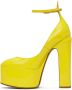 Valentino Garavani Yellow Tan-Go Platform Heels - Thumbnail 3