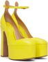 Valentino Garavani Yellow Tan-Go Platform Heels - Thumbnail 4