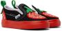 Vans Baby Black & Red Slip-On V Berry Sneakers - Thumbnail 4