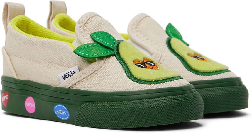 Vans Baby Off-White Slip-On V Cado Sneakers