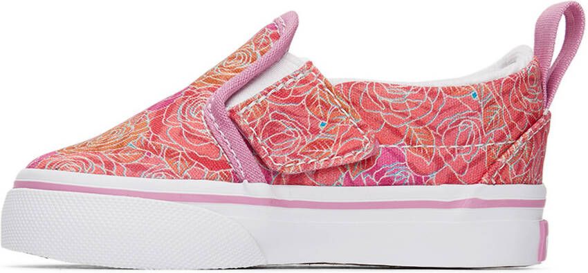 Vans Baby Pink Slip-On V Sneakers