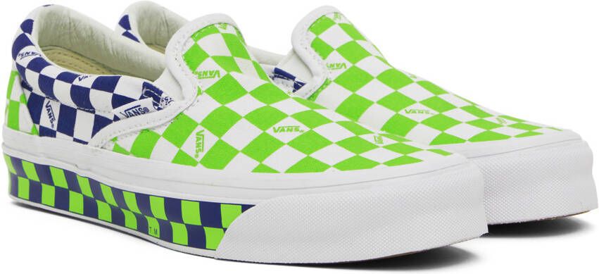 Vans Green & White OG Classic Slip-On LX Sneakers