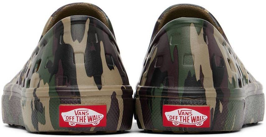 Vans Kids Green & Brown Slip-On TRK Little Kids Sneakers