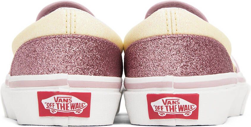 Vans Kids Pink & Off-White Sk8-Hi Zip Little Kids Sneakers