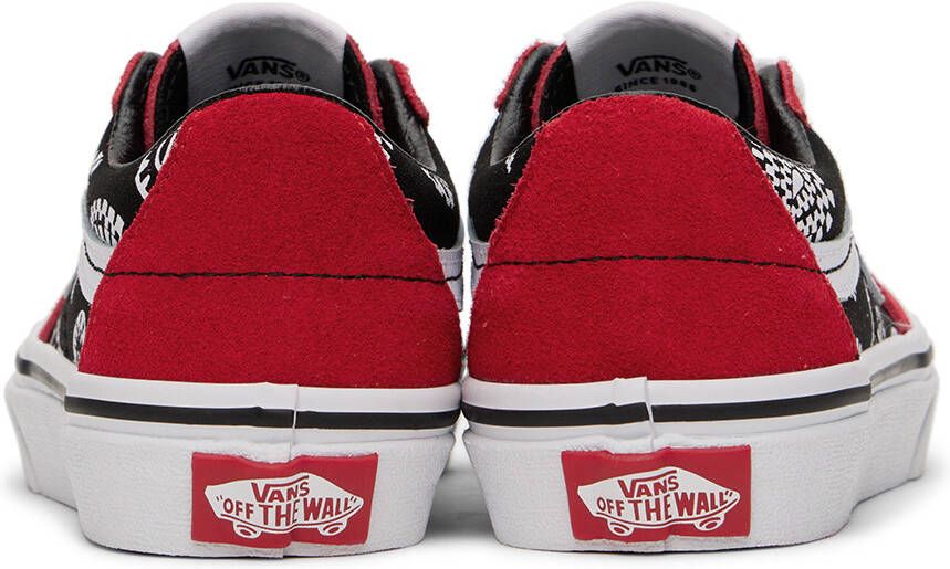 Vans Kids Red & Black SK8-Low Little Kids Sneakers