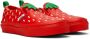 Vans Kids Red Classic Slip-On Berry Little Kids Sneakers - Thumbnail 4