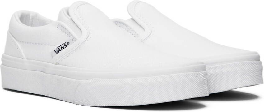 Vans Kids White Classic Slip-On Little Kids Sneakers
